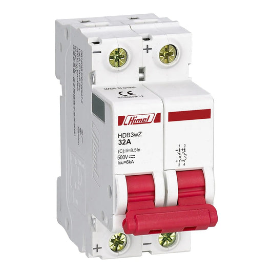 Himel 2 Pole C-curve DC Miniature Circuit Breaker